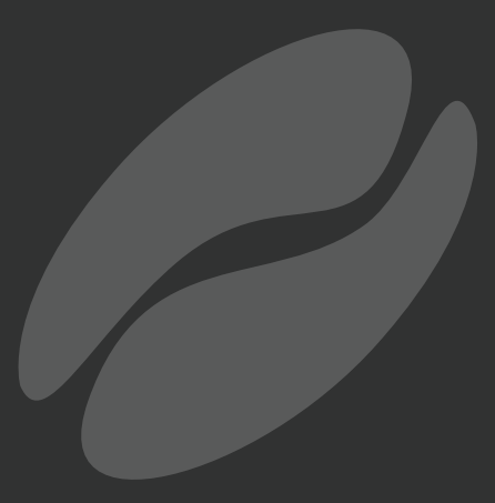 Coffee bean in black background
